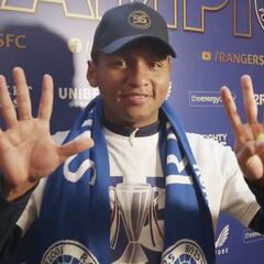 Otra entrevista viral de Morelos tras ser campeón con Rangers