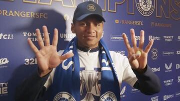 Alfredo Morelos tras ser campeón con Rangers