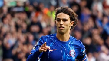 João Félix, jugador del Chelsea, celebra el gol anotado ante el Wolverhampton.