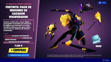 Fortnite: Pack de Misiones de Cazador Vociferador ya disponible; precio y contenidos