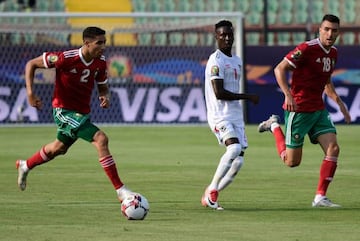 Running man | Morocco's defender Achraf Hakimi during the 2019 Africa Cup of Nations against Namibia.