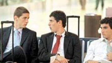 <b>REGRESO RELAJADO. </b>Torres, Del Horno y Reyes buscan un puesto.