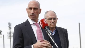 Rubiales, en una comparecencia.