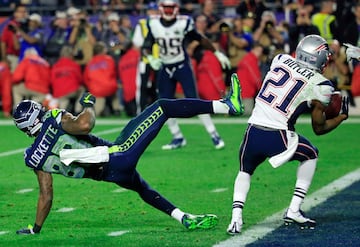 Para siempre, el partido en el que Marshawn Lynch no corrió desde la yarda uno para ganar un partido, y el segundo anillo consecutivo de los Seahawks, mientras Russell Wilson era interceptado por Malcolm Butler en la end zone en la, probablemente, jugada defensiva más importante de la historia de esta liga.