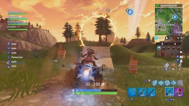 Fortnite Battle Royale: Salta a través de círculos llameantes - Desafío de la Semana 5 de la Temporada 6