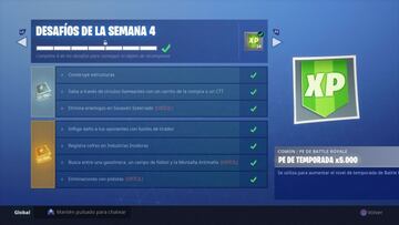 Fortnite Battle Royale: Desafíos de la Semana 4 de la Temporada 5