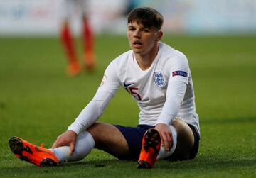 Bobby Duncan, en un partido con la selecci&oacute;n Sub-17 de Inglaterra.