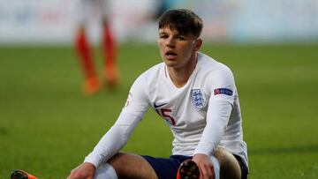 Bobby Duncan, en un partido con la selecci&oacute;n Sub-17 de Inglaterra.