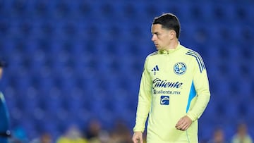 Alvaro Fidalgo of America during the 2nd round match between America and Atletico de San Luis as part of the Liga BBVA MX, Torneo Clausura 2026 at Ciudad de los Deportes Stadium, on January 14, 2026 in Mexico City, Mexico.