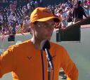 El discurso impecable de Rafa Nadal: honestidad pura para honrar el partido de Korda