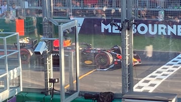 Polémica por la posición de Verstappen antes de la resalida final