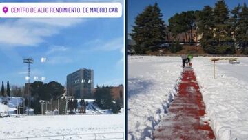 Críticas de atletas por la nieve que aún cubre la pista del CAR