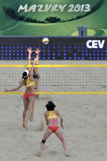 Quinta ronda del Campeonato del Mundo de Voley Playa celebrado en Polonia.