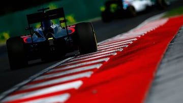 Un McLaren Honda durante el GP de Hungría 2016.