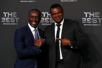 Dwight Yorke y Marcel Desailly 