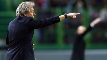 Jorge Jes&uacute;s, entrenador del Sporting de Portugal, en el partido ante el Real Madrid.