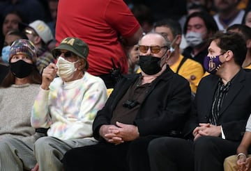 Jack Nicholson, en el arranque de la nueva temporada de la NBA.