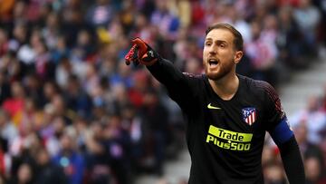 Oblak, que cumplirá 200 partidos en el Atleti, ante el Leganés.