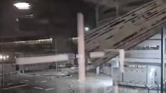 Pocas veces se vio algo así en el Aeropuerto de Santiago: impactante secuencia de los destrozos por el viento
