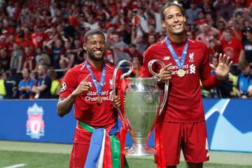 Liverpool's Georgino Wijnaldum and Virgil van Dijk.