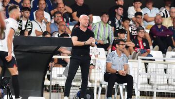 Julián Calero, en su debut en casa ante el RCD Espanyol.