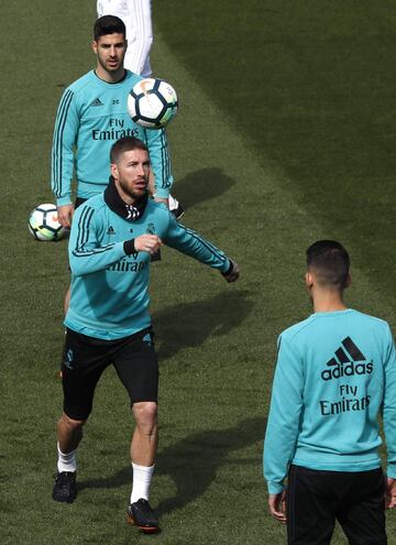 El susto de Isco protagoniza el entrenamiento del Madrid