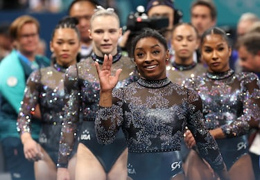 A la gimnasta estadounidense se le ha visto visiblemente feliz a medida que iba transcurriendo la clasificación. 