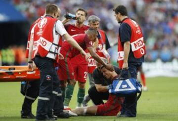 Cristiano Ronaldo se retiró de la final por lesión