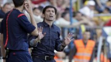 Marcelino, durante el partido.
