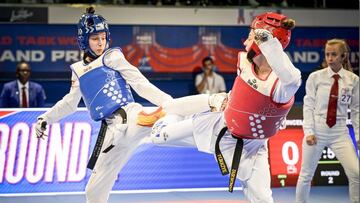 La española Adriana Cerezo en el Grand Prix de París.