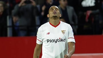 El delantero colombiano del Sevilla, Luis Muriel, durante un partido.