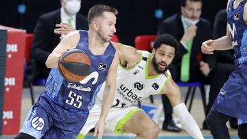 30/04/21 PARTIDO BALONCESTO BASKET
LIGA ACB LIGA ENDESA JORNADA 34
MOVISTAR ESTUDIANTES - URBAS FUENLABRADA
JOSE JUAN BAREA MELO TRIMBLE