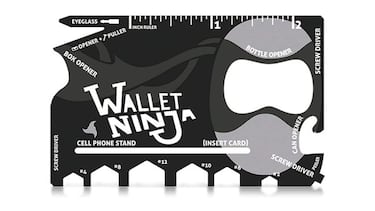 Wallet Ninja: así es la tarjeta multiusos 18 en 1 con cuatro destornilladores y seis llaves
