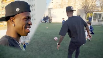 Va a ser carne de 'meme': Vinicius visita la fundaci車n Real Madrid y un ni?o se atreve a esto...
