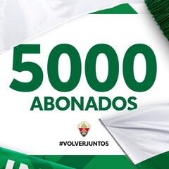 El Elche supera los 5000 abonados en la primera semana de campaña
