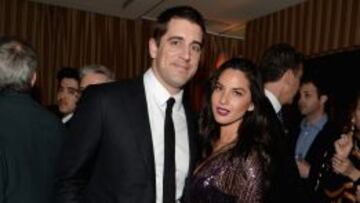 Aaron Rodgers y Olivia Munn,