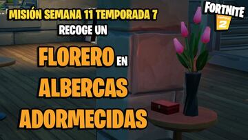 &iquest;D&oacute;nde recoger floreros en Albercas Adormecidas en Fortnite Temporada 7?