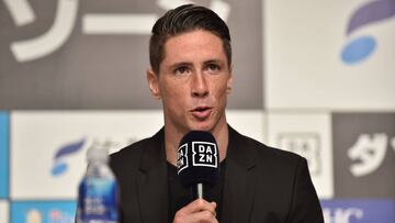 Fernando Torres durante la rueda de prensa ofrecida en Tokio.