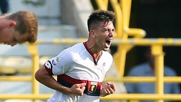 Giovanni Simeone está viendo puerta con facilidad en el Genoa de la Serie A italiana.