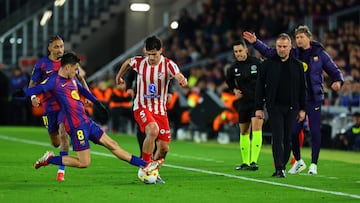 Cardoso, en el Barcelona-Atlético de la vuelta de las semifinales de Copa.