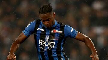 Duv&aacute;n Zapata durante la final de la Copa Italia entre Atalanta y Lazio.