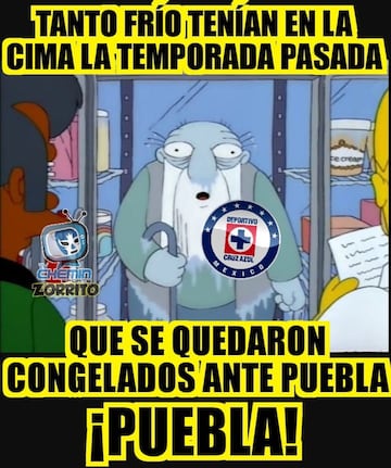 Los memes del Puebla - Cruz Azul de la jornada 1