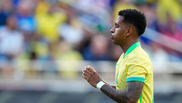 Rodrygo, durante su partido contra Estados Unidos.