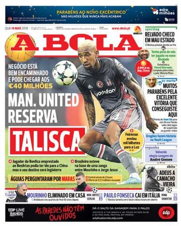 "Eliminados y a casa", lleva A Bola en su portada.