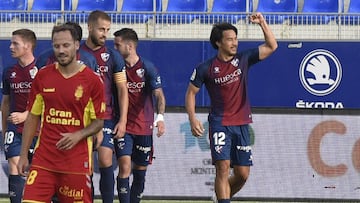 02/07/20 PARTIDO SEGUNDA DIVISION
HUESCA - LA PALMAS
PRIMER GOL SHINJI OKAZAKI 1-0 ALEGRIA