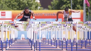 Orlando Ortega y Asier Mart&iacute;nez, durante el Campeonato de Espa&ntilde;a 2021 en Getafe.