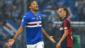 Luis Fernando Muriel marcó el primer gol de Sampdoria y participó en el autogol del segundo en la victoria ante el Genoa en el "Derbi de la linterna".