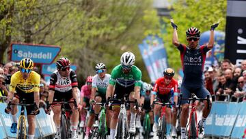 Daniel Felipe Martínez gana la etapa 4 del País Vasco ante Julian Alaphilippe