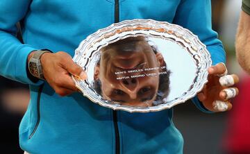 En uno de sus mejores años en el circuito, Andy Murray impidió que Nadal ganara por tercera vez consecutiva el título en la capital de España. El británico dominó claramente al español en la final (6-3 y 6-2). Rafa había ganado a Johnson, Bolelli, Dimitrov y Berdych.