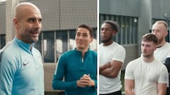 Guardiola irrumpe en un equipo de barrio: elogios y una lección